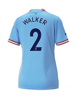 Manchester City Kyle Walker #2 Heimtrikot für Frauen 2022-23 Kurzarm